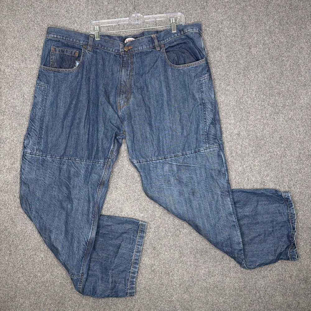 Sliders Gear Motorcycle Riding Jeans Blue Denim Men's Size 44x32 No Pads